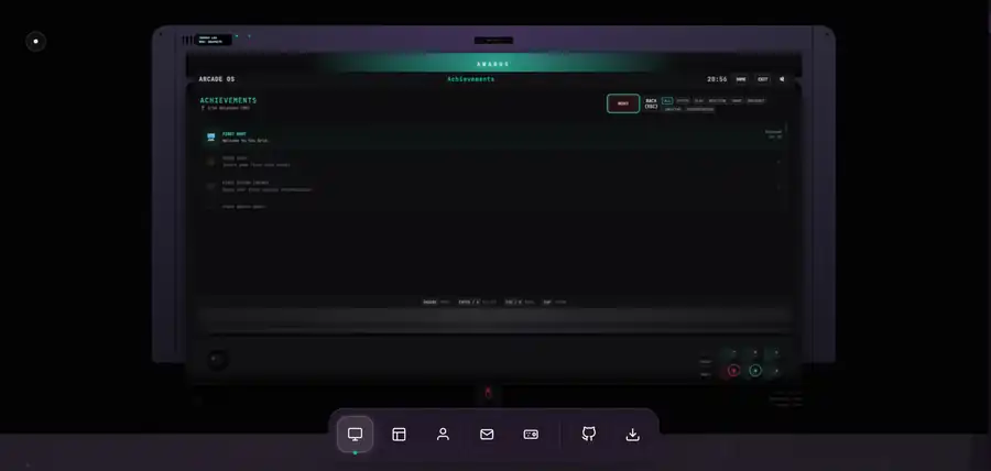 ArcadeOS achievements route